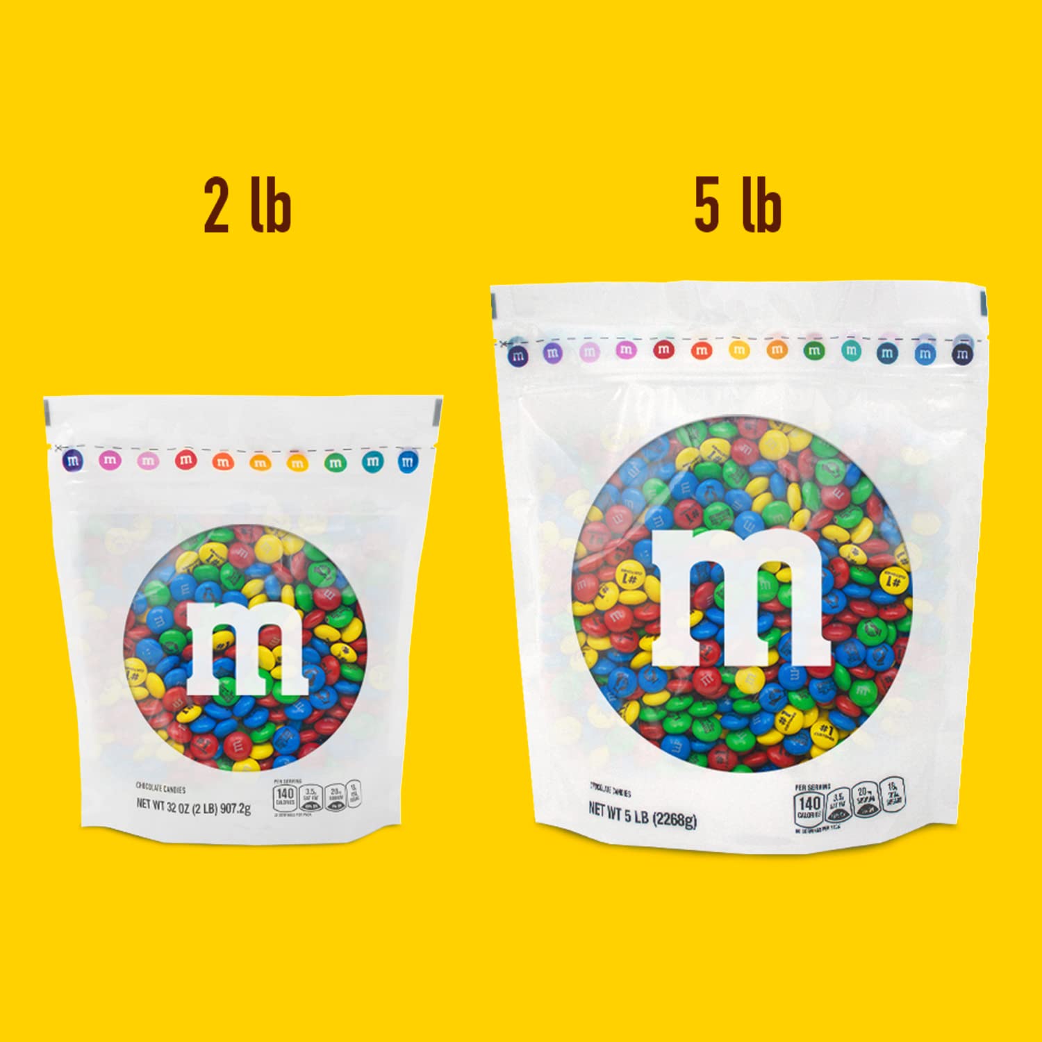M&M’S WORLD Pre-Designed Customer Focus Milk Chocolate Candy-2lbs of Bulk Candy in Resealable Pack for Customer Thank You Gifts,Trade Shows,Business Meetings,Client Thank You & Customer Appreciation