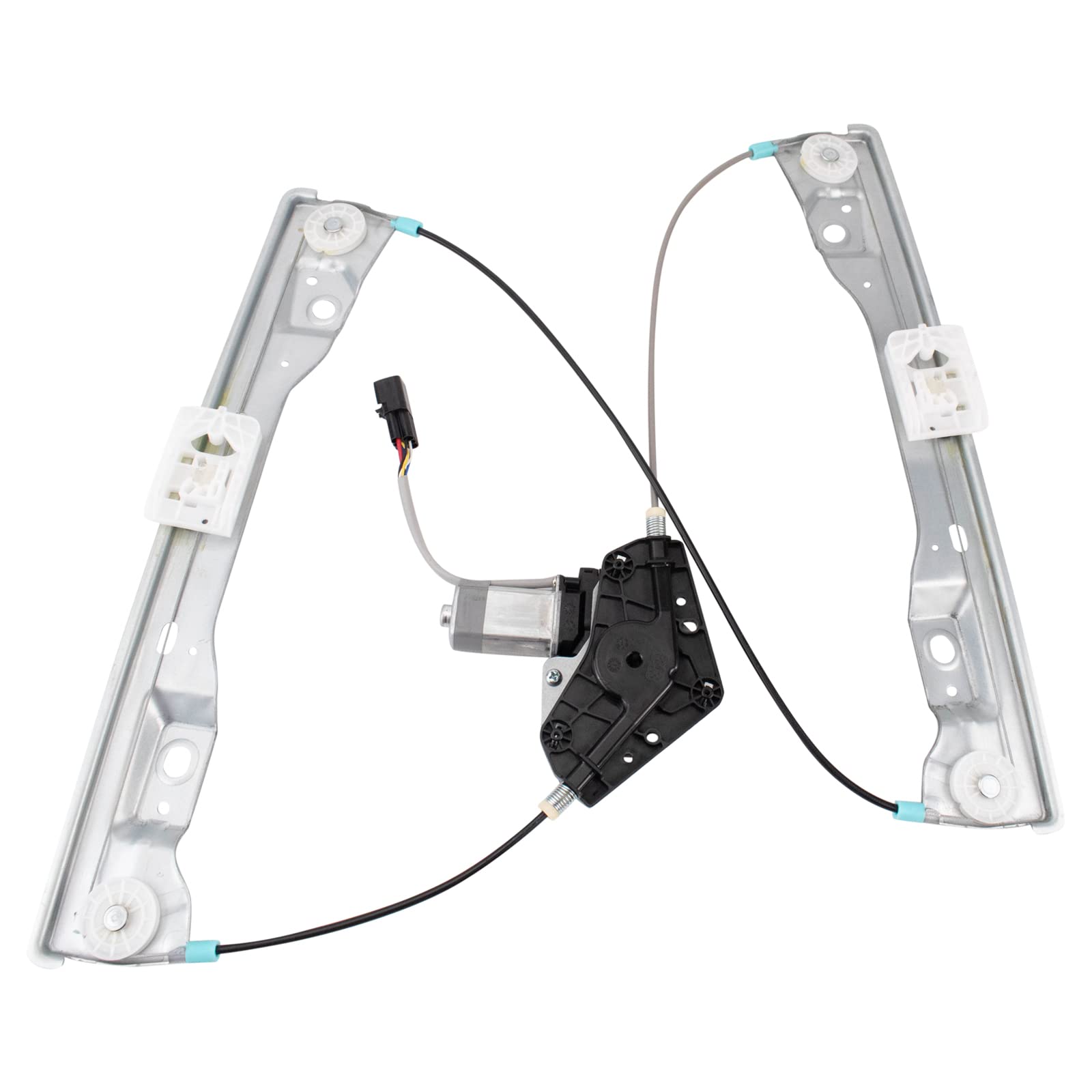 TRQ Front Driver Side Power Window Motor and Regulator Assembly One Touch | For 2011-2020 Dodge Durango 2011-2021 Jeep Grand Cherokee