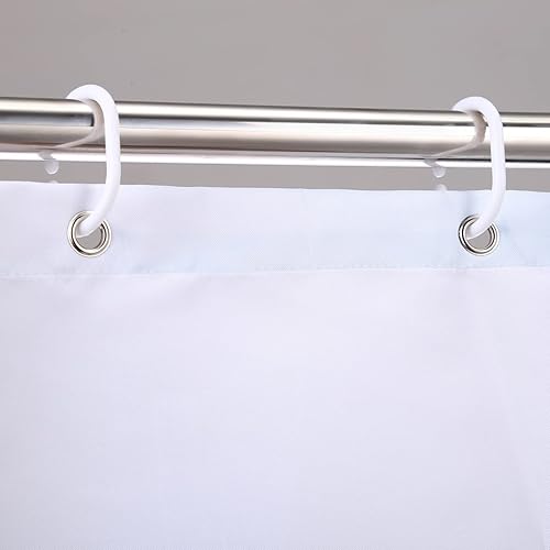 Miniatura 5 de Cortina de ducha de tela de diente de león, diseño único abstracto de plantas negras y amarillas, cortina de arte moderno para decoración de baño,