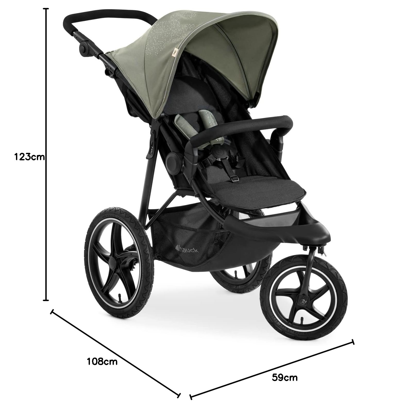 Hauck Disney Stroller Runner 2 for Kids, Large Pneumatic Tyres 3 