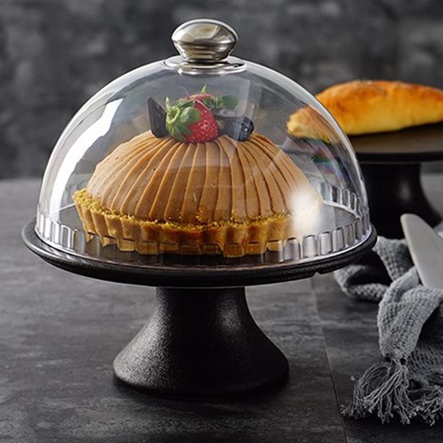 Coperchio Display Per Torte: In Plastica, 28x28 Cm, Con Maniglia, Per Proteggere Dolci E Dessert - Foto 5