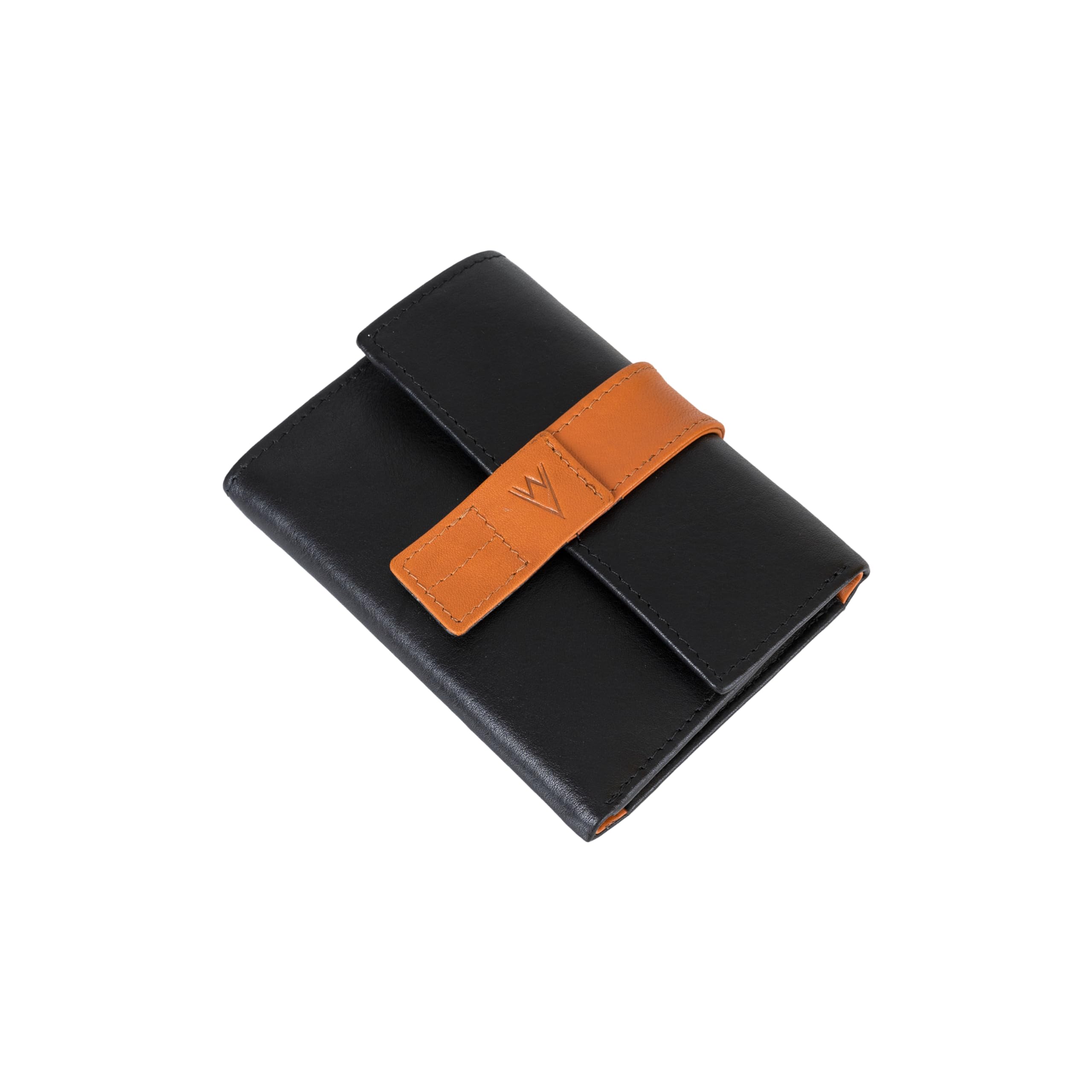 Black/Tan Wallet for Women | Genuine Leather Ladies Wallet | 6 Card Slots | RFID Protection | Women's Wallet | Button Closure | Hand Wallet | Daily Use, Money Purse | Gifts for Women-image-25