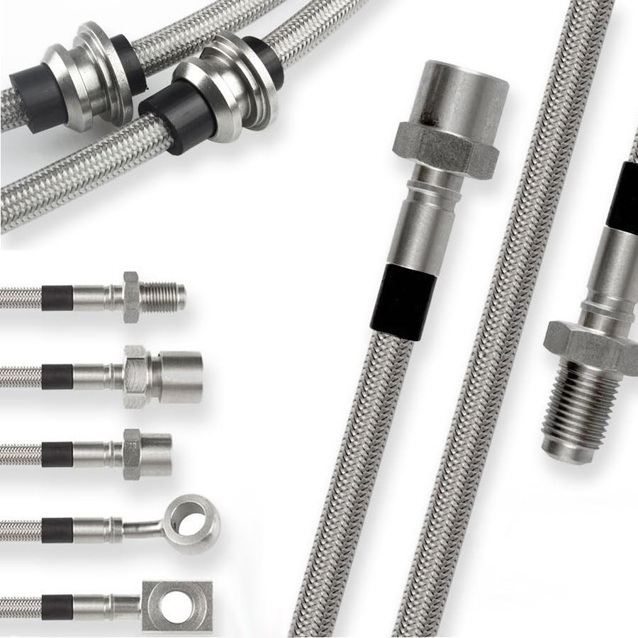 Stahlflex Bremsleitungen kompatibel mit BMW Z1 [Cabrio] alle Motoren Bremsschläuche mit ABE