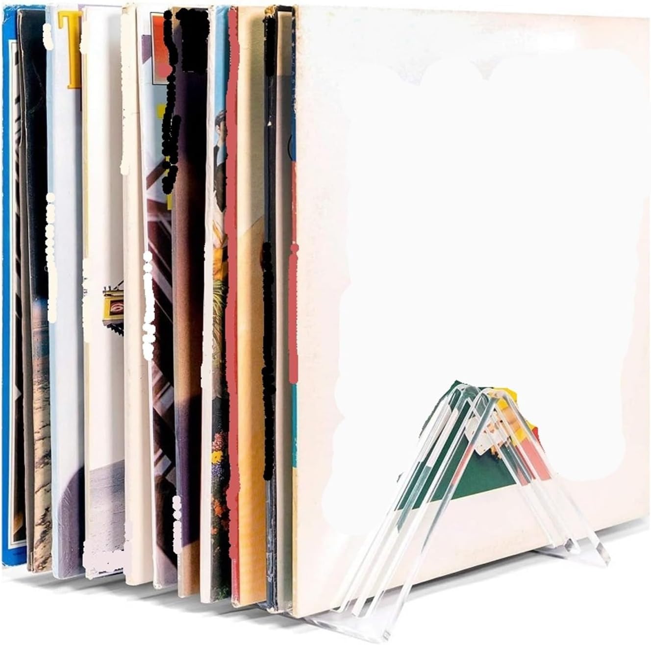 レコードスタンド アクリル CD ディスプレイ スタンド アルバム レコード 透明 ディスプレイ スタンド ビニール ホーム ストレ