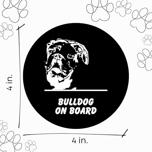 Miniatura 3 de Pegatinas de coche Bulldog Dogs a bordo