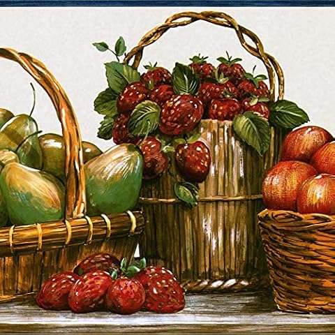 Concord Wallcoverings Fruits Wallpaper Border Cover