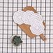 Phantomon Lace Round Crochet Doilies Handmade Coasters Vintage Style Table Placemats, 4-Inch, Pack of 4 (White)