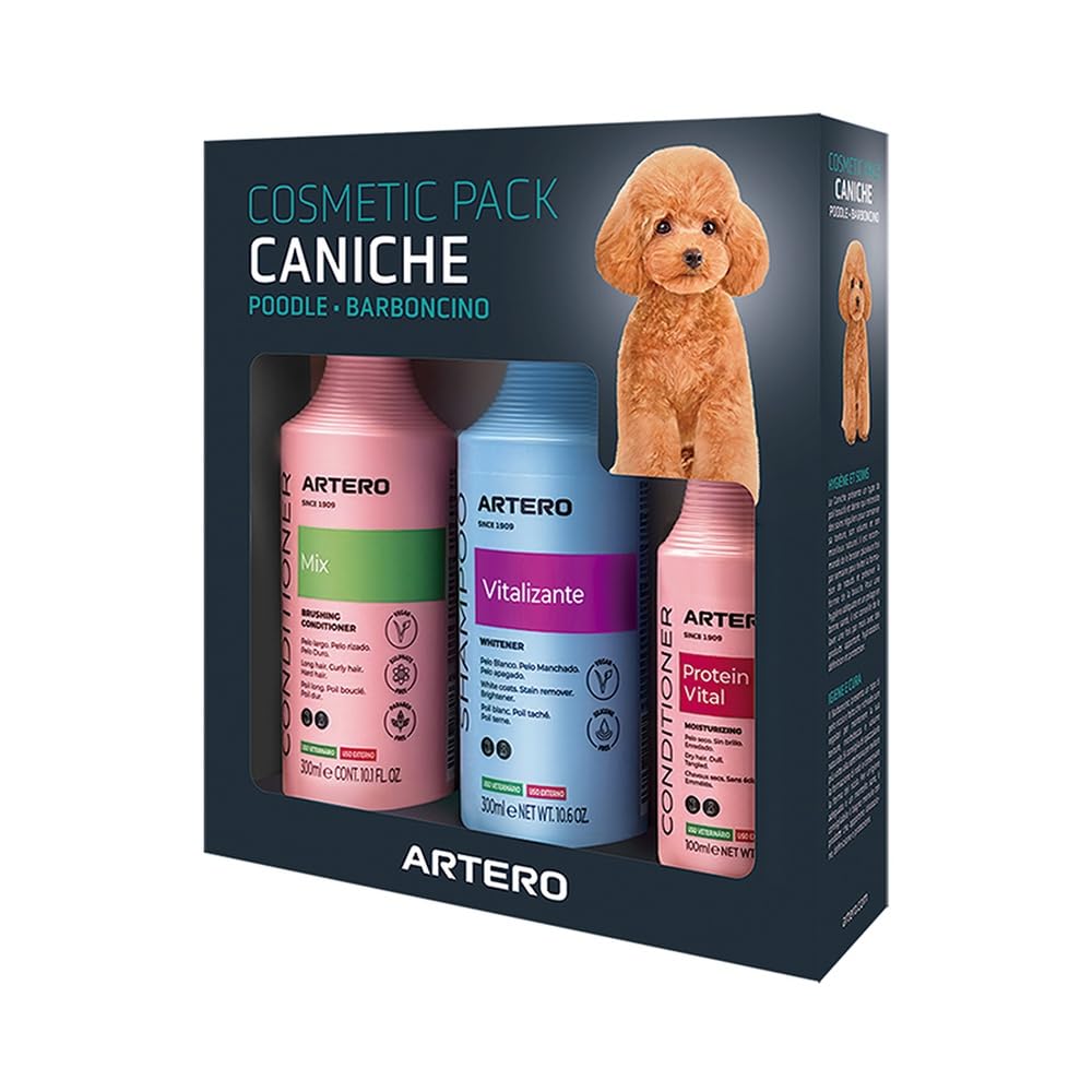 Artero Pack Completo para la higiene de tu Perro (Caniche) - Pulverizador