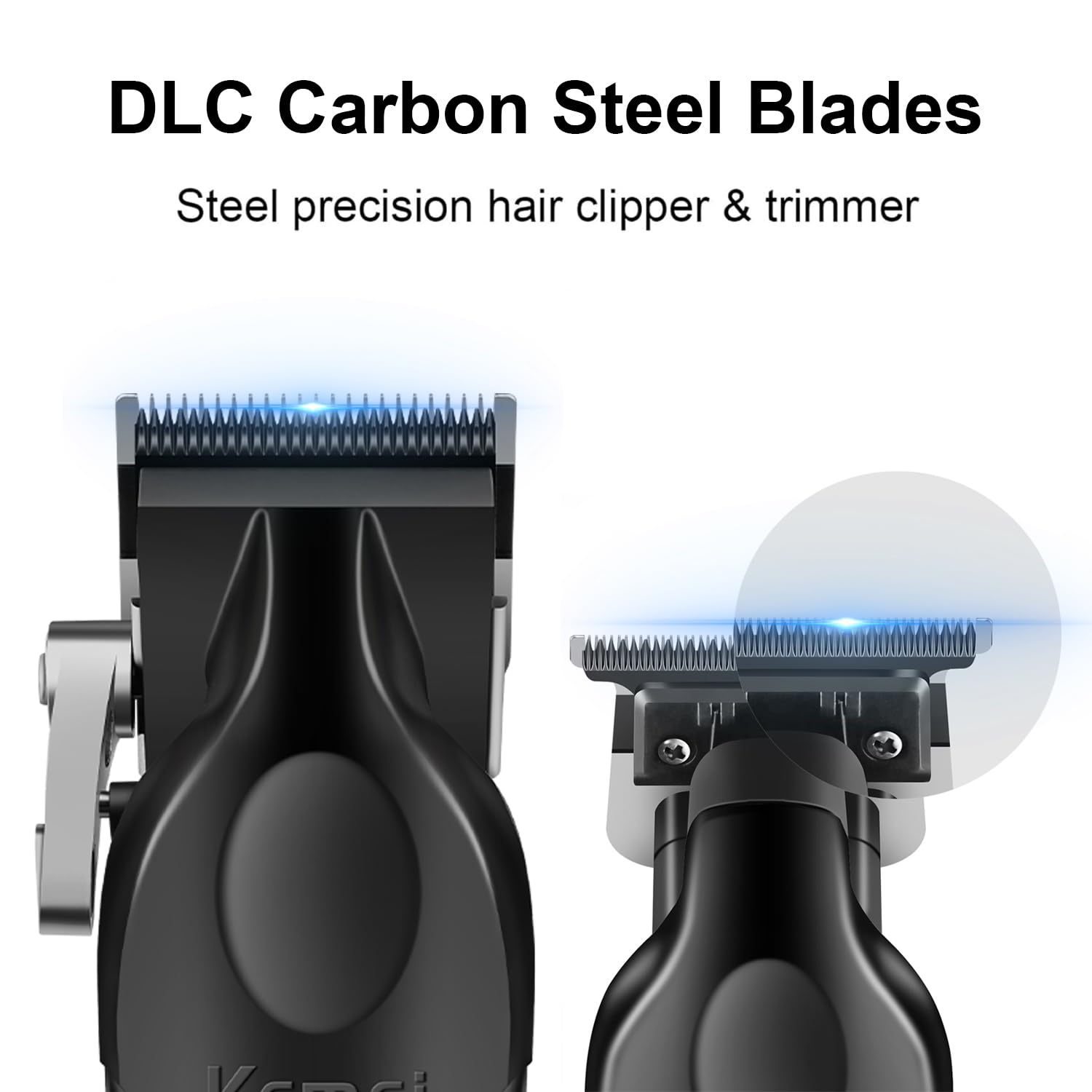 KEMEI Professional Hair Clippers for Men Cordless Complete Barber Clipper T-Blade Trimmer Foil Shaver Set - Image 3