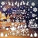 Produktbild WELLXUNK 192 Schneeflocken Deko, Fensteraufkleber Weihnachten Fenstersticker PVC Fensterbilder Weihnachten Fensterdeko, Weihnachtsdeko für Schaufenster, Vitrinen, Glasfronten und Mehr