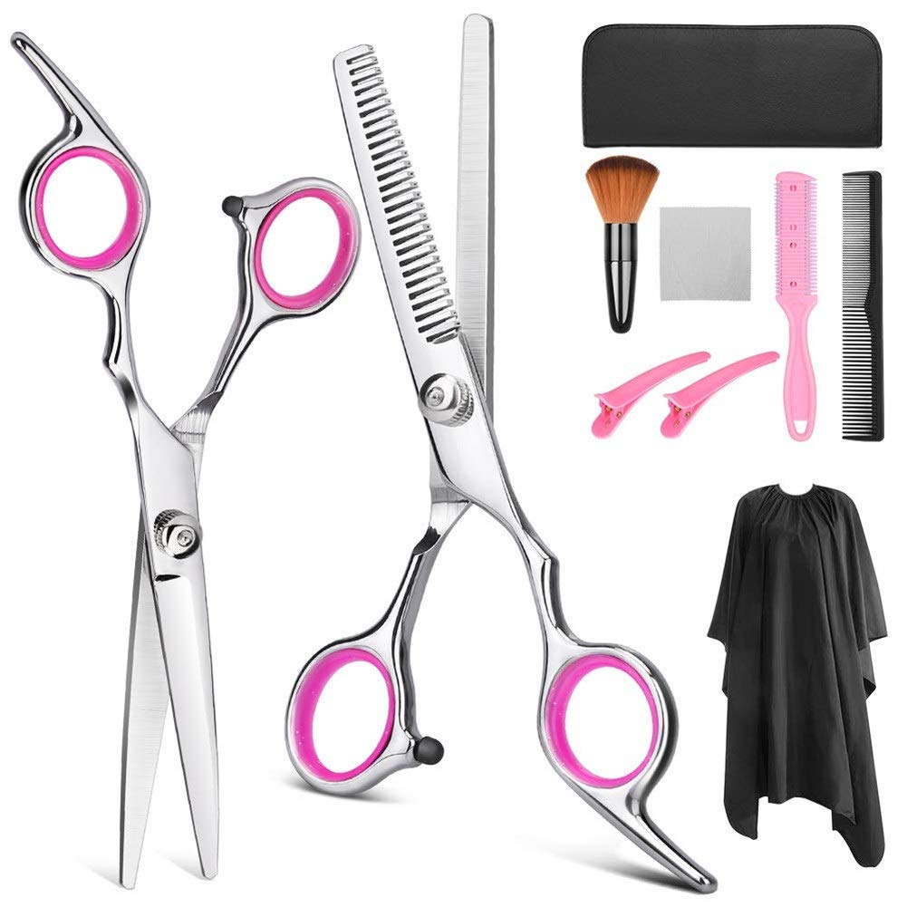 Ciseaux de coiffure professionnels kit complet 9 pièces précis - 8