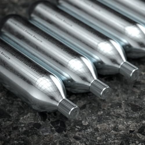 Miniatura 5 de Cartuchos de CO2 roscados de 0.56oz o inflador de CO2 para neumáticos de bicicleta, cartucho para inflador de CO2 con conexión roscada, bomba de CO2