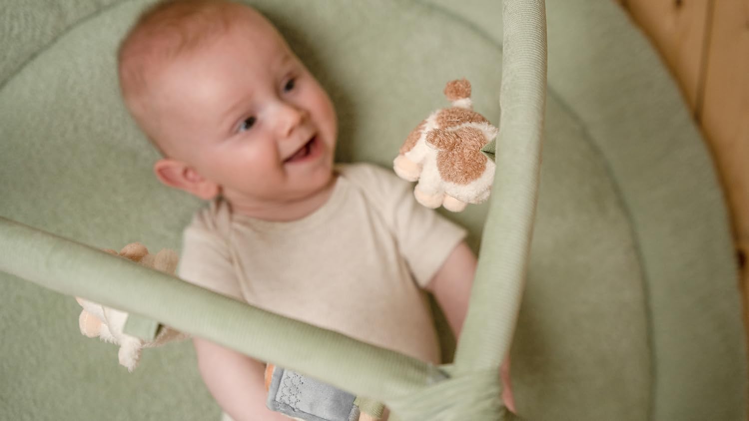 Little Dutch Little Farm 8817 - Manta para gatear con arco de juego