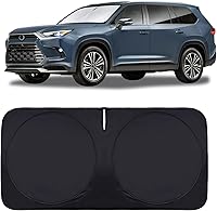 Vista 15 de Parasol, protector plegable para ventana delantera, plegable, visera para parabrisas 240T, cobertura completa para mantener el automóvil fresco