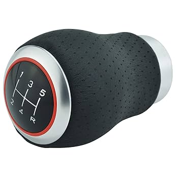Amazon.co.jp: Lunsomレザー5速シフトノブカーギアシフトノブ