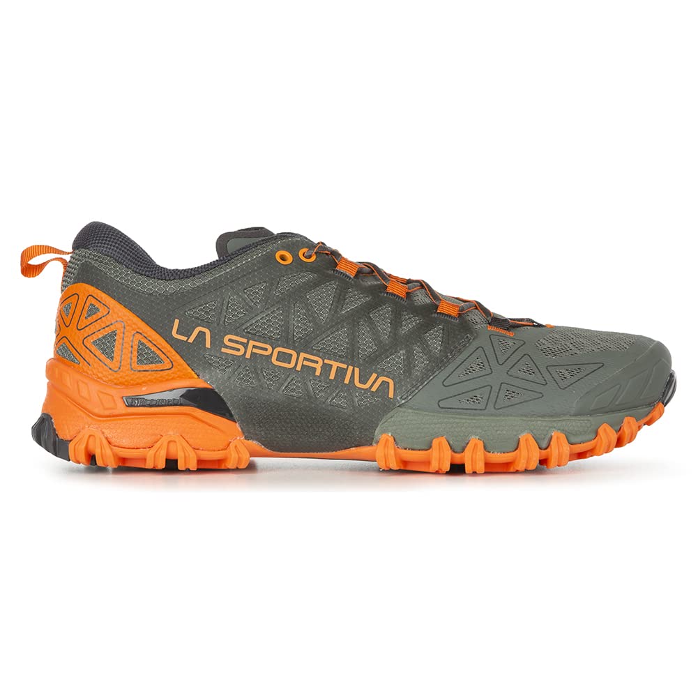 La Sportiva Mens Bushido II Trail Running Shoes, Clay/Tiger, 12.5-13