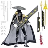 T13 Assembly Completed Action Figures,T-13 Action Figure, Robo 13 3D Printed Action Figure - The Ultimate Hero for Action-Packed Playtime,5.2 Inch, Black White