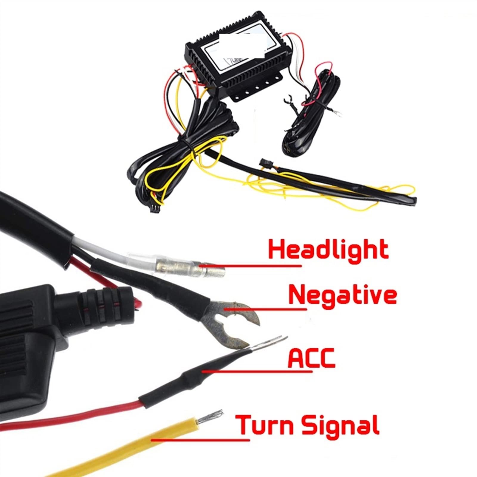 WOLWES Compatible con Suzuki para Swift 2014 2015 2016 Luz De Circulación Diurna para Automóvil DRL Impermeable con Conjunto De Señal De Giro Lámpara Antiniebla Luces de Giro