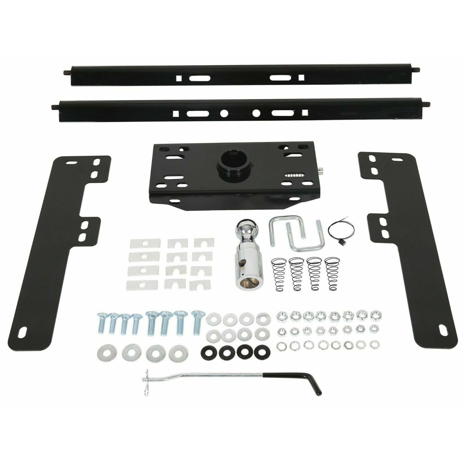 YIZISECCE Complete Underbed Trailer Hitch System Stainless Steel Rear for Ford for F150 2004-2014 Black ATV&UTV Parts-Universal Polished 30000lbs-Gtw 2 5/16 in-Tow Ball Size 9465-37 5EAB2392B3D