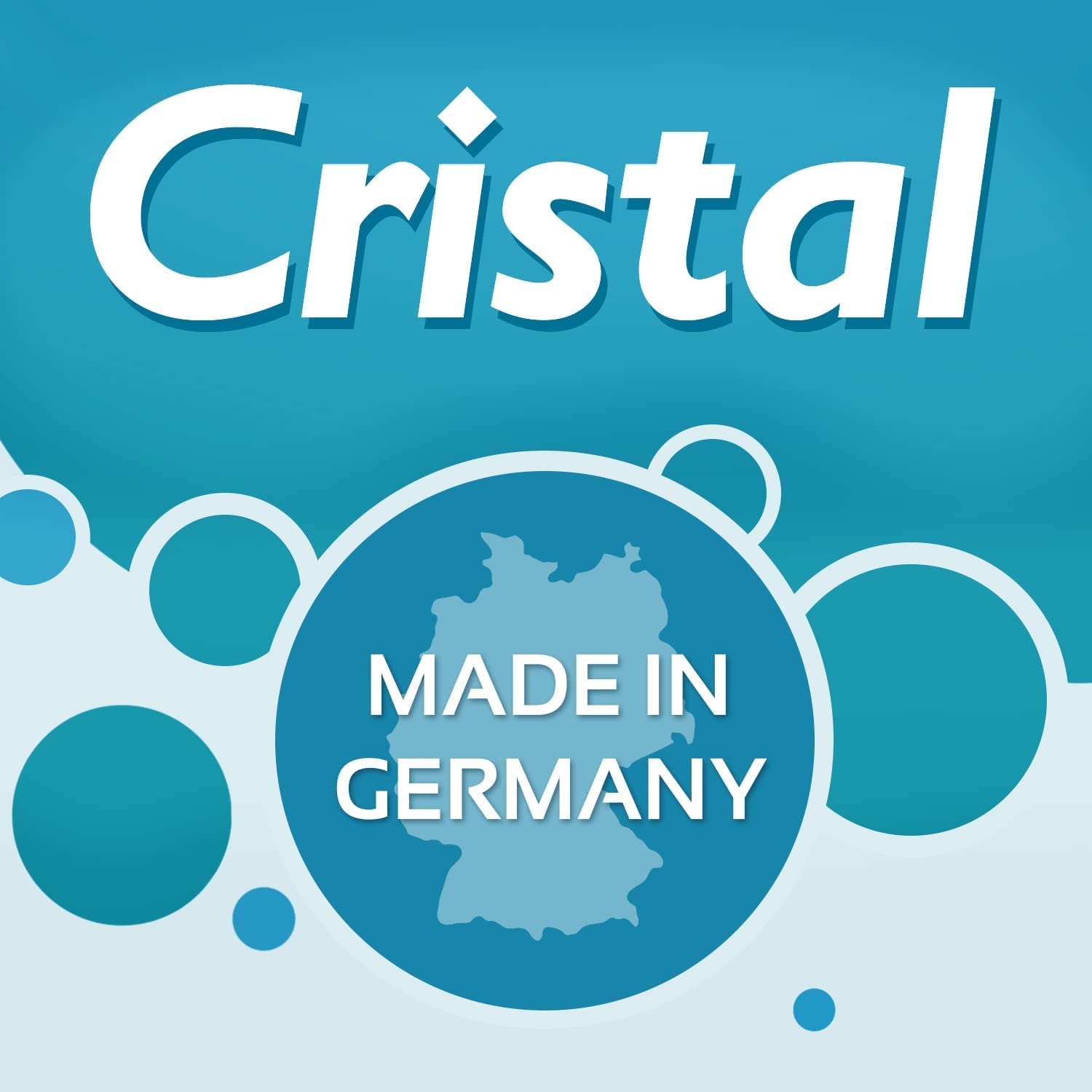 Cristal 3 kg Flockmittel Trübungsentferner Pool Kartuschen 24 x 125g für Filteranlagen Sand & Glas Flockungsmittel Poolreiniger Poolpflege klares Wasser