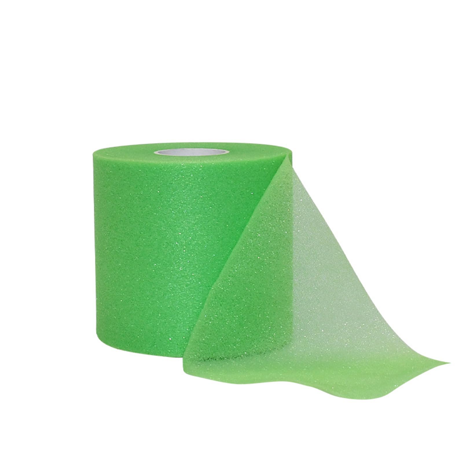 Aoktorkit Green Badminton Cushion Wrap, 7cm*27m Tennis Racket Grip Tape, Badminton Racket Shock Absorbing Film