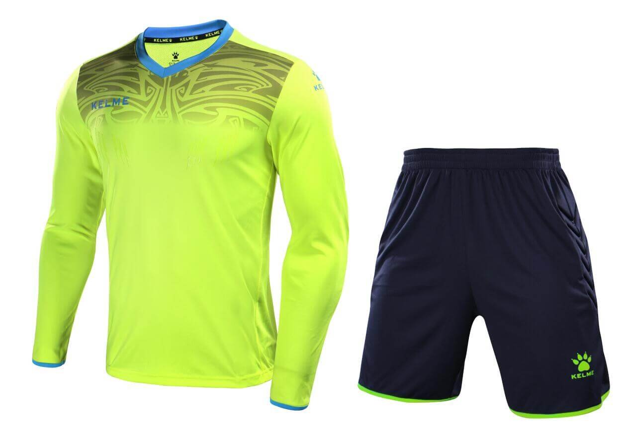 Goalkeeper Jersey Uniform Bundle - Protection Pads on Shirt and Shorts - Kids and Adult