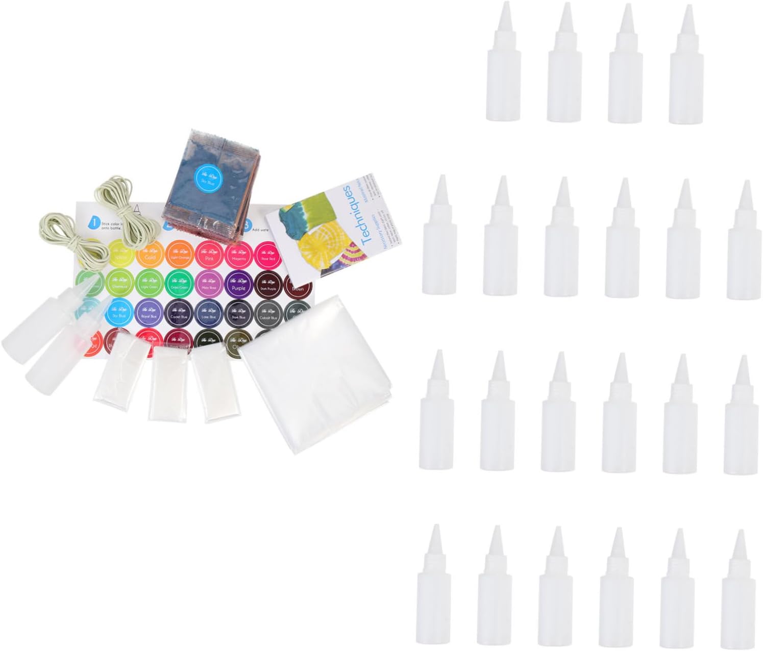 1set Tie Dye Kit Powder Packets for Clothing Hats and Fabrics Safe Bright Dye for Boys and Girls and Adults for Parties Festivals and Family Fun