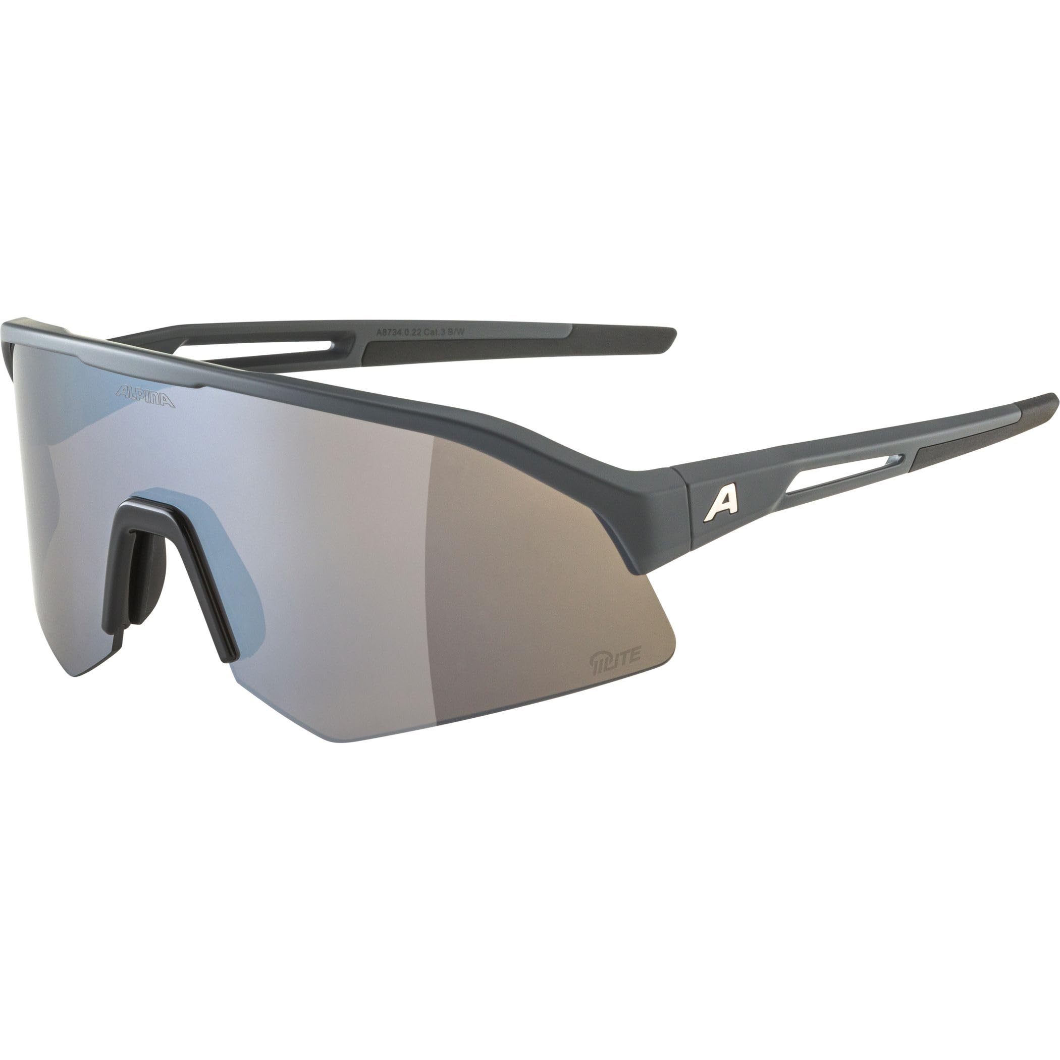 Alpina Unisex Sonic HR Q-LITE - Stylische Sportbrille, schnelle Brille für Damen und Herren