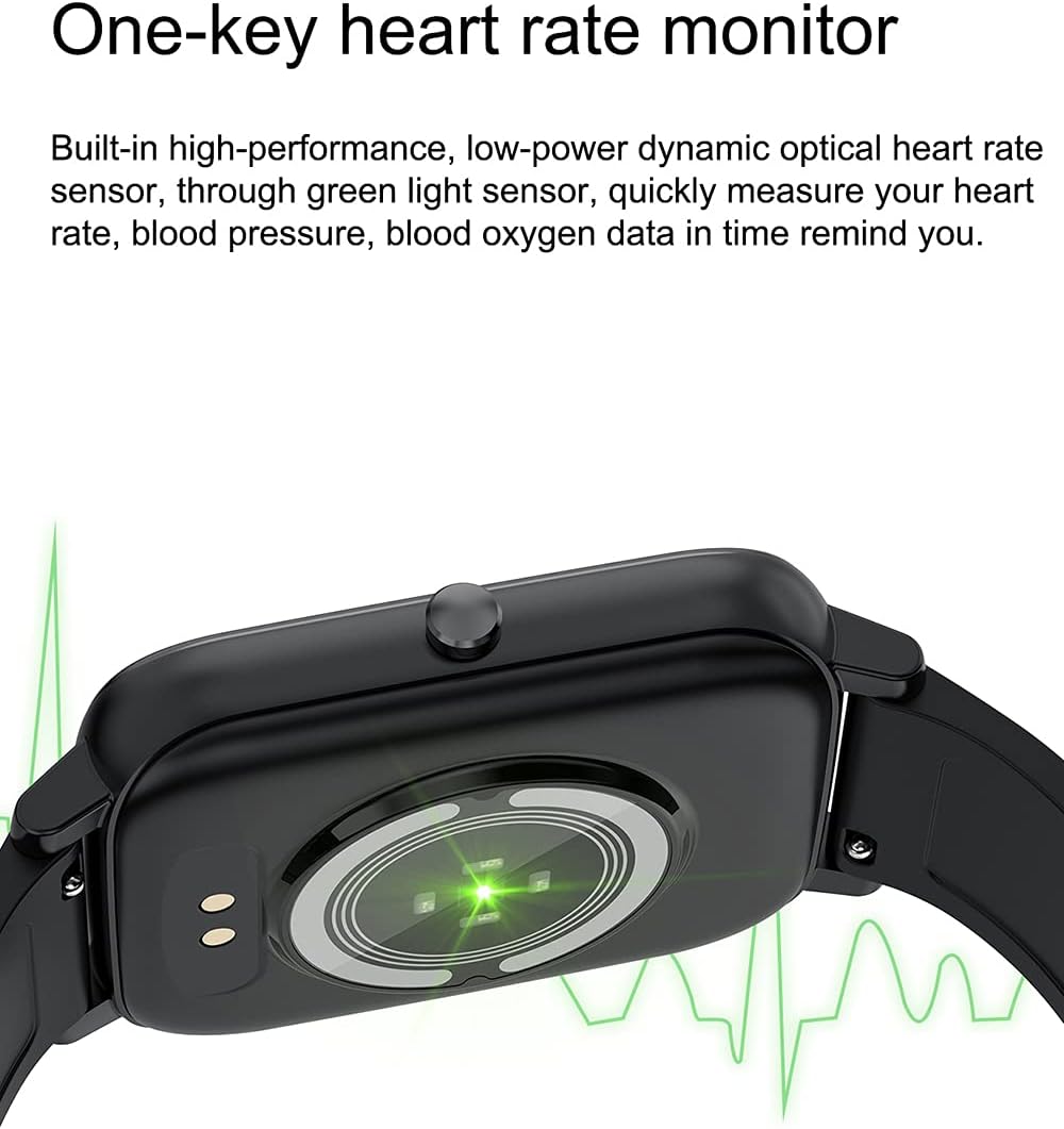 H80 Smartwatch Herren 1,69 Zoll Fitness Tracker Sport Armband wasserdichte  Herzfrequenzuhr Uhr, Geeignet Für Ios Android Smart Watch,C : Amazon.de:  Uhren