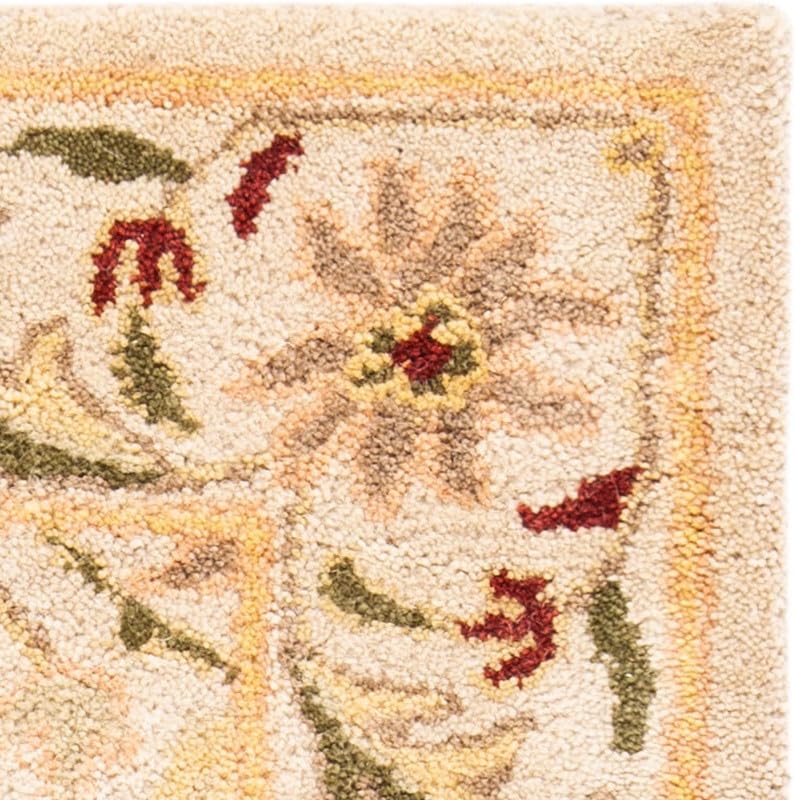 Image of Embossed Handmade GH Wool Thick Geometrical Carpet is a Stylish and Practical Addition to Any Living Room 6X6