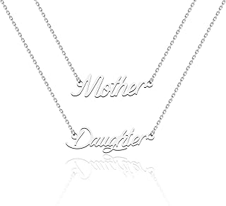 فادباك طقم مكون من قطعتين بتصميم قلب متطابق مجوهرات للامهات والابنة هدية للعلاقة العائلية للام معدن ستانلس ستيل للنساء للرجال الأولاد بنات للبالغين الجنسين