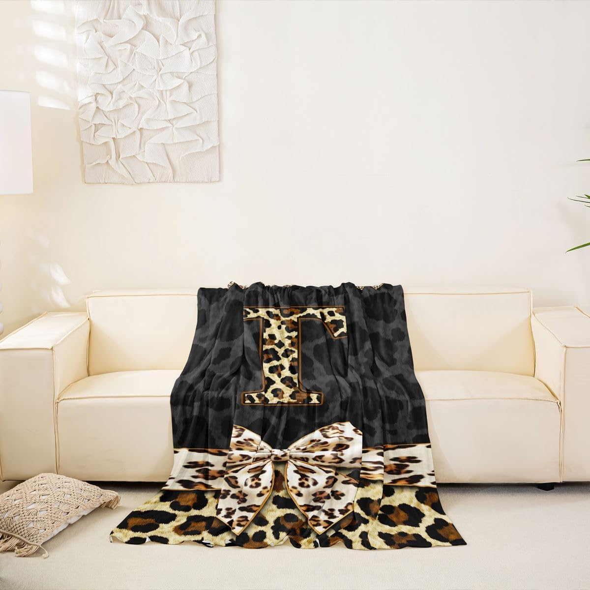 Erosebridal Initial T Letter Loveseat Cover 71" X 102"-