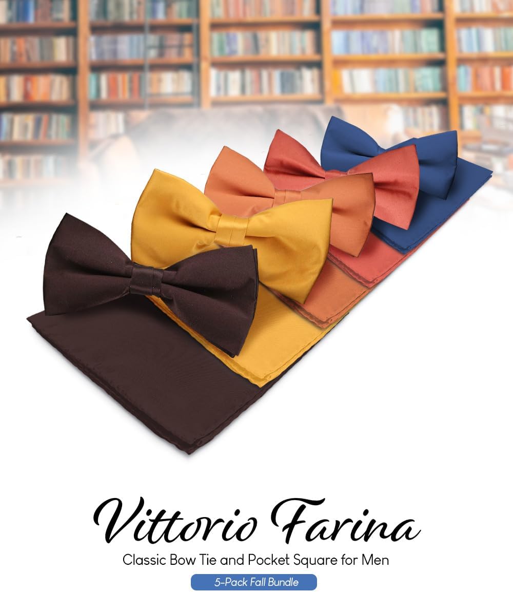 Classic Bow Tie & Pocket Square Set