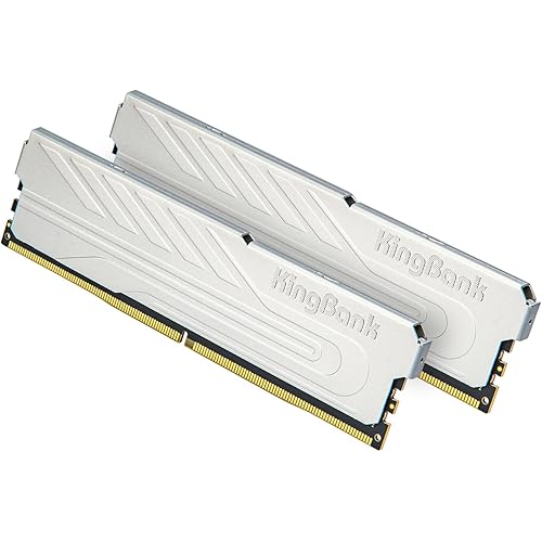 Computer Desktop Memory Ram DDR4 16GB(2x8GB) 2666MHZ CL19 1.2V with Heatsink for PC Gaming/Office/PS,Silver