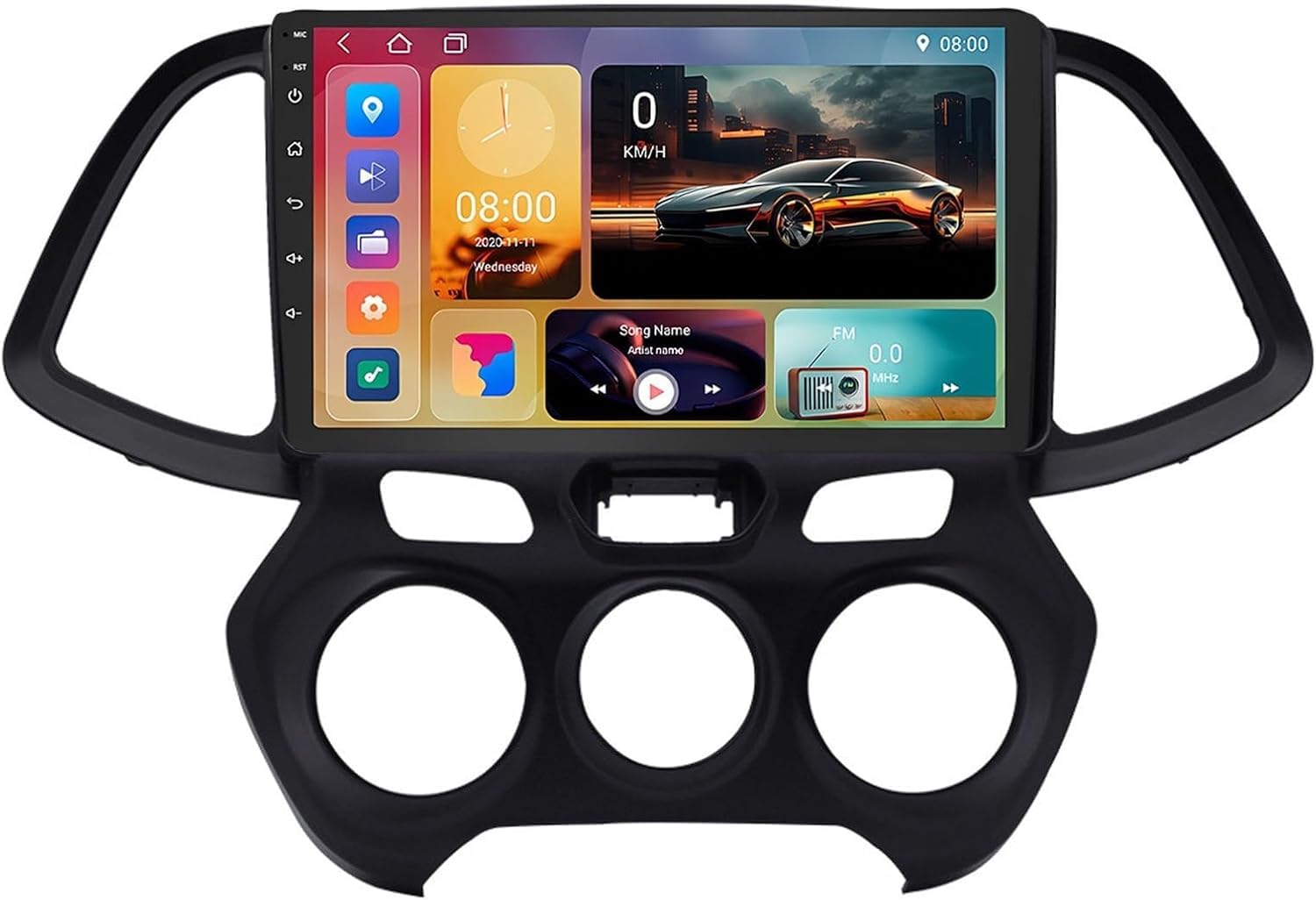 ,A2 2g+32g,9-calowy Android 15 samochodowy system stereo do Hyundai Santro Atos 2018, ekran dotykowy IPS, radio, bezprzewodowy CarPlay i Android Auto, GPS, WiFi, Bluetooth, wsparcie OBD2, DVR, DSP