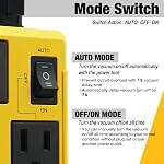 SENCTRL Automatic Vacuum Switch Allow Power Tool/Table Saw to Turn Vac Cleaner/Accessory On and Off Automatically, Load Sensing, On Delay Prevent Circuit Overload, Shop Dust Collector Off Delay