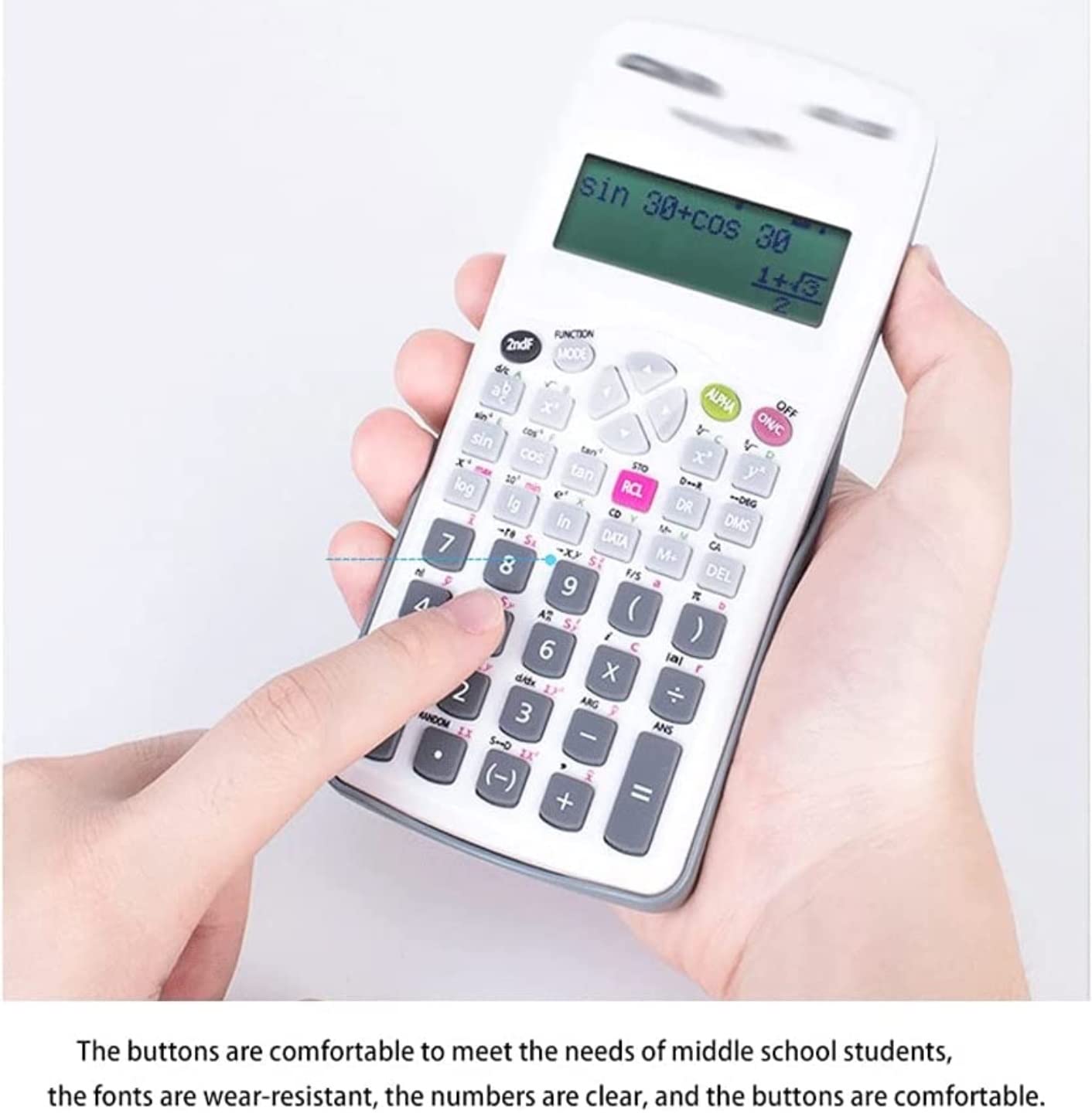 Calculadora Calculadora para Estudiantes Matemática Científica Pantalla De 10 Dígitos para La Escuela Escritorio Oficina