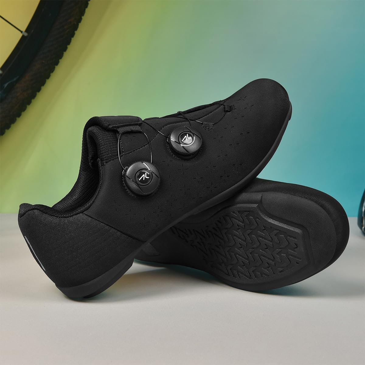 Scarpe da Ciclismo Uomo, Senza insenature Scarpe da Bici Strada Mountain All'aperto Senza Attacchi per Sportive da Esterno