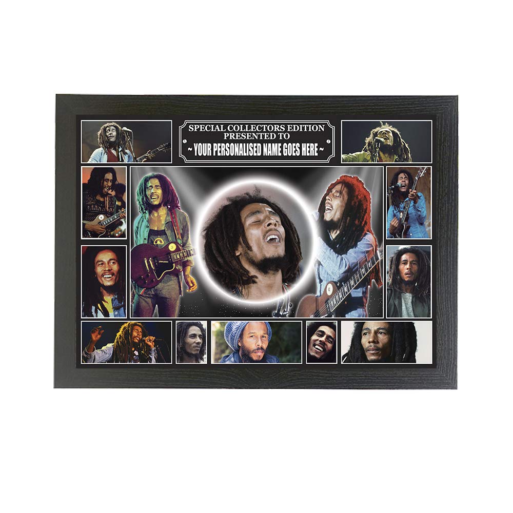Personalised Gift Products Multicolor Bob Marley Personalised Icon Framed Picture Gift