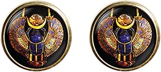 Abotoaduras com imagem de arte, presente de amor, abotoaduras do Egito