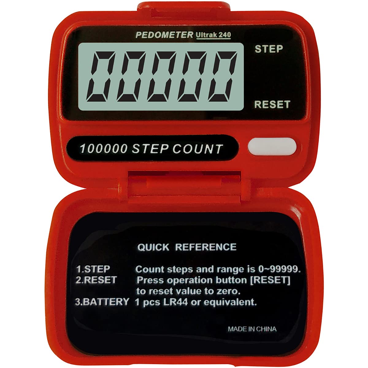 Ultrak Electronic Step Counter Pedometers (Red)-image-32
