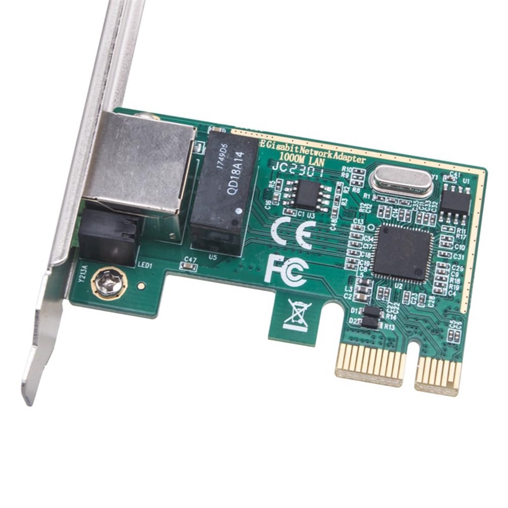 Lizusidtsy 1 PCS 1000Mbps Gigabit Ethernet PCI Express PCI-E Network Card 10/100/1000M RJ45 LAN Adapter Converter Network Controller