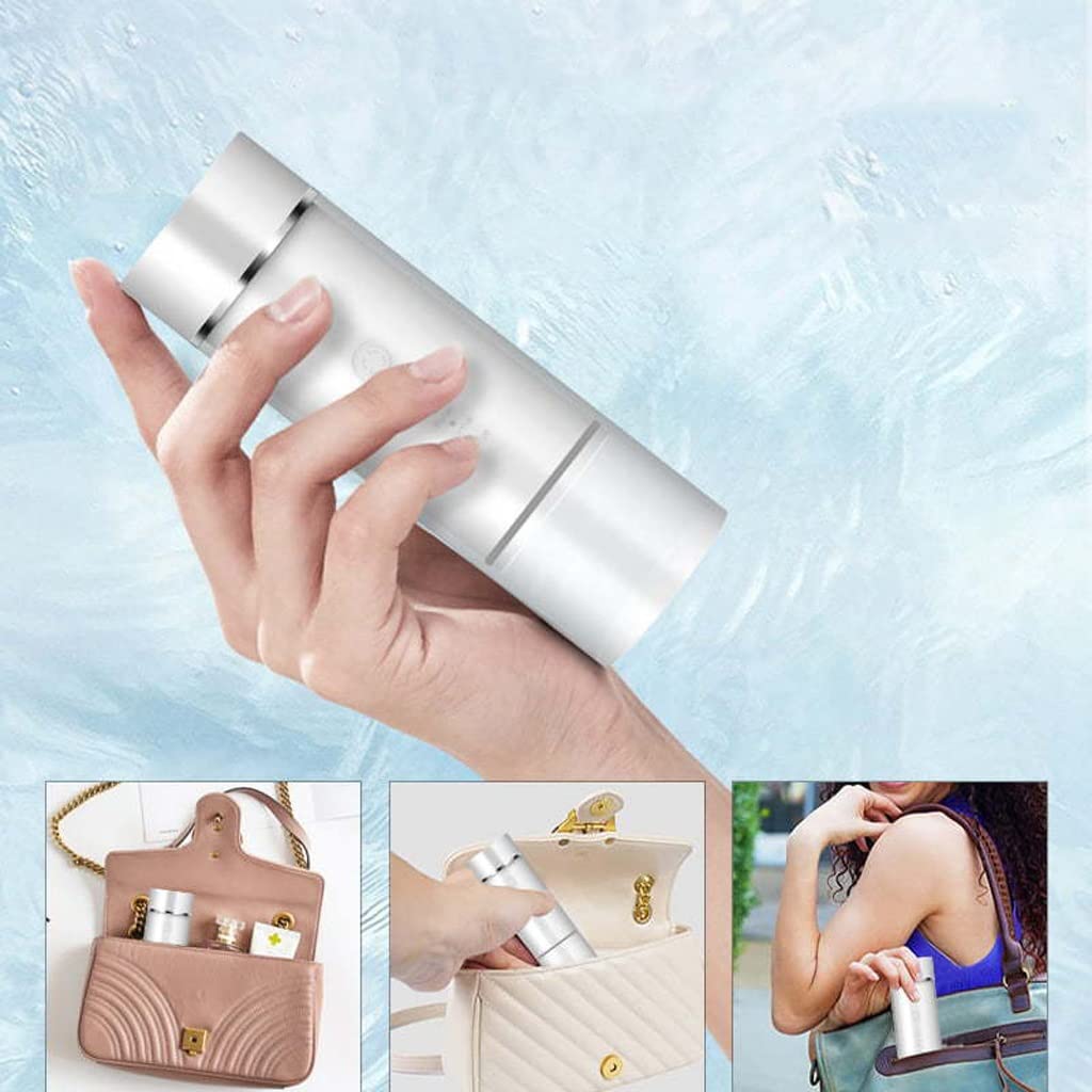 JSY Irrigador Bucal Flosser de dientes eléctrico, Mini Flosser de agua portátil for viajes en casa, Mini Flosser telescópico Eléctrico Portátil