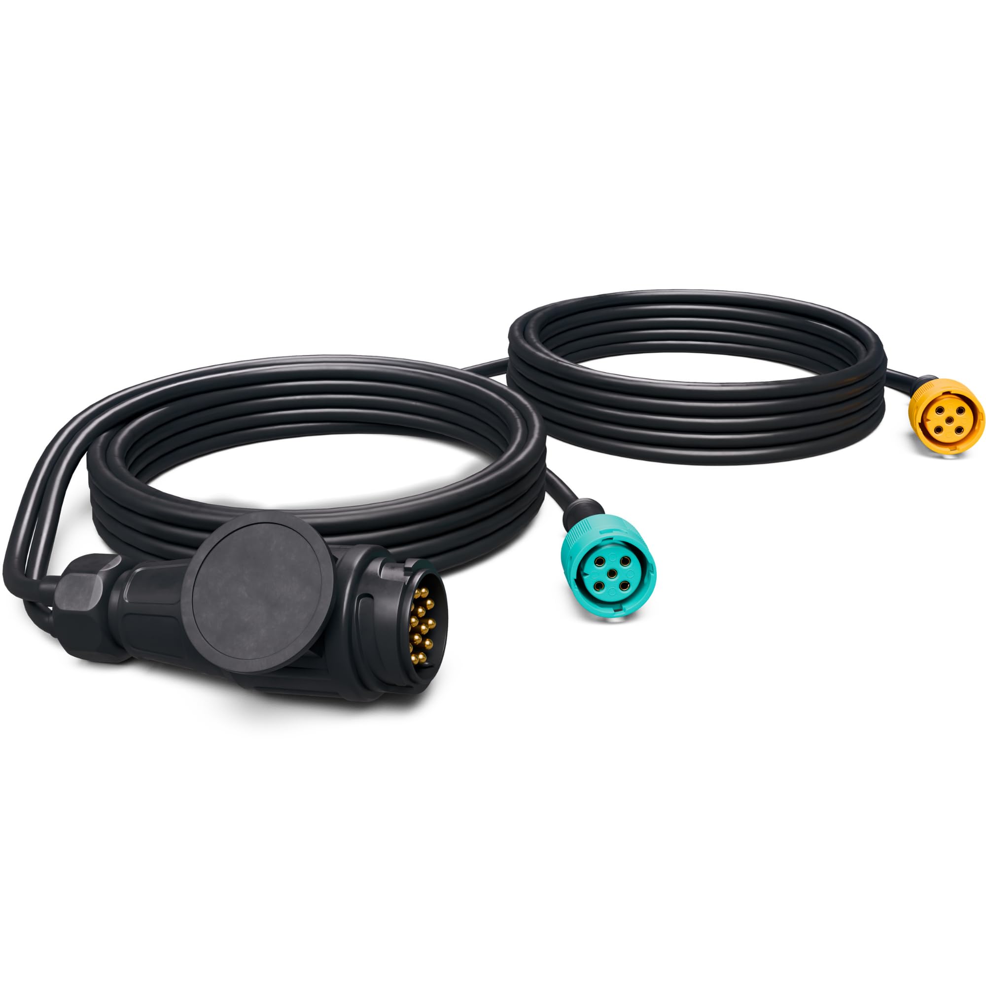 AUTOLIGHT 24 Juego de cables para remolque de 13 pines, 7 metros, 8 pines, con sistema de conexión de bayoneta, a prueba de salpicaduras, para remolques, remolques, caravanas