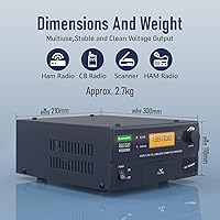 Vista 3 de PS-30SWX - Fuente de alimentación universal regulada por CC, convertidor de alimentación de CA a CC, 13.8 V (ajustable de 5 a 15 V) 30 A (máx.)