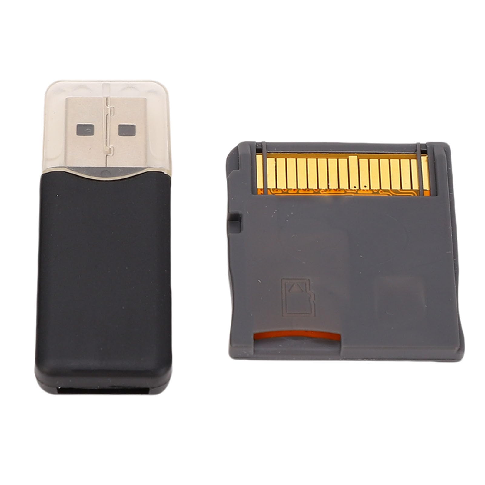 Tarjeta Flash de Videojuegos, Tarjeta de Memoria Flash con Chip ASIC y Lector de Tarjetas, para XL 2DS 3DS 3DS XL New New 2DS (Silver)