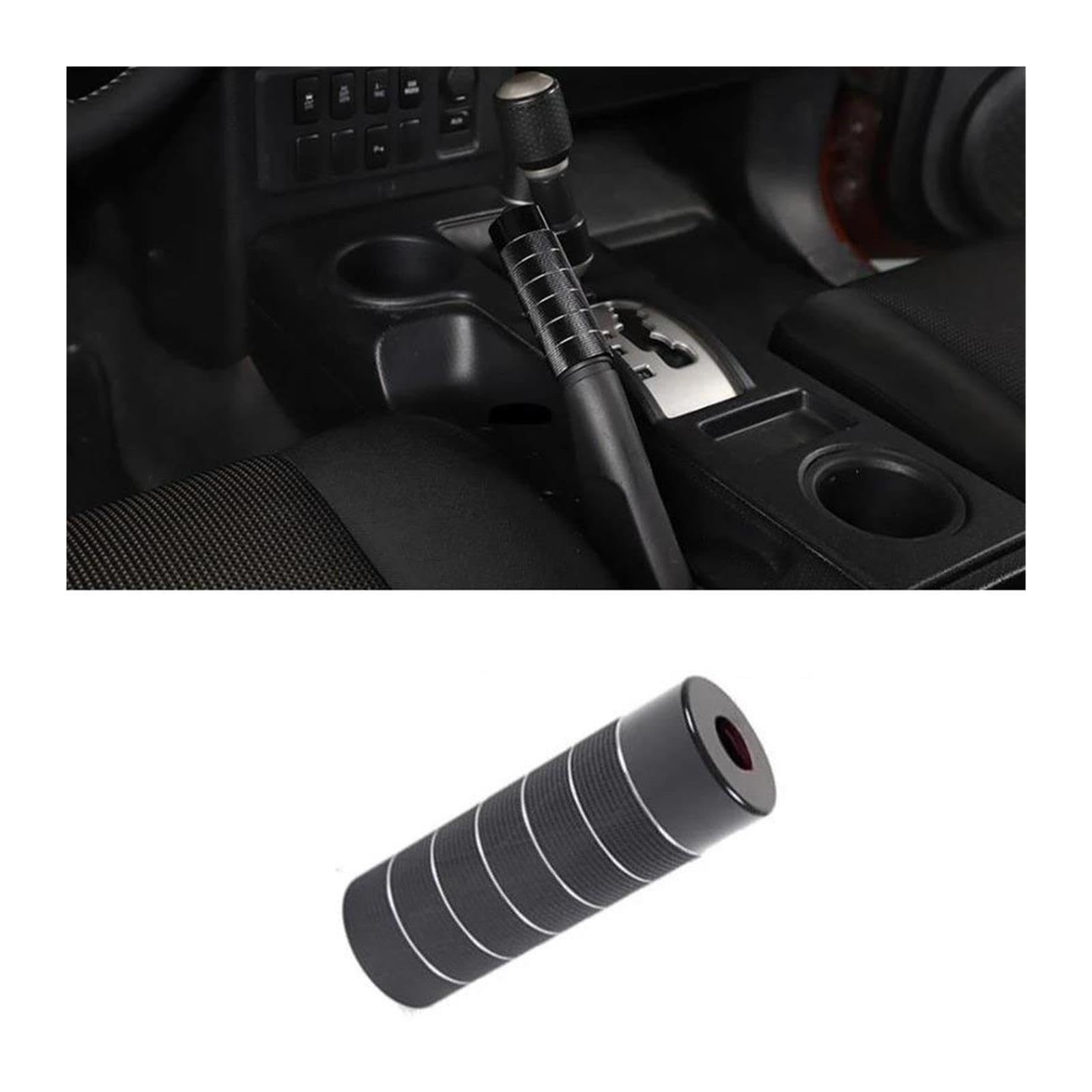 Kompatybilna z Toyota FJ Cruiser 2007-2021 czerwona głowica zmiany biegów samochodu osłona tulei hamulca ręcznego akcesoria wewnętrzne (czarna)
