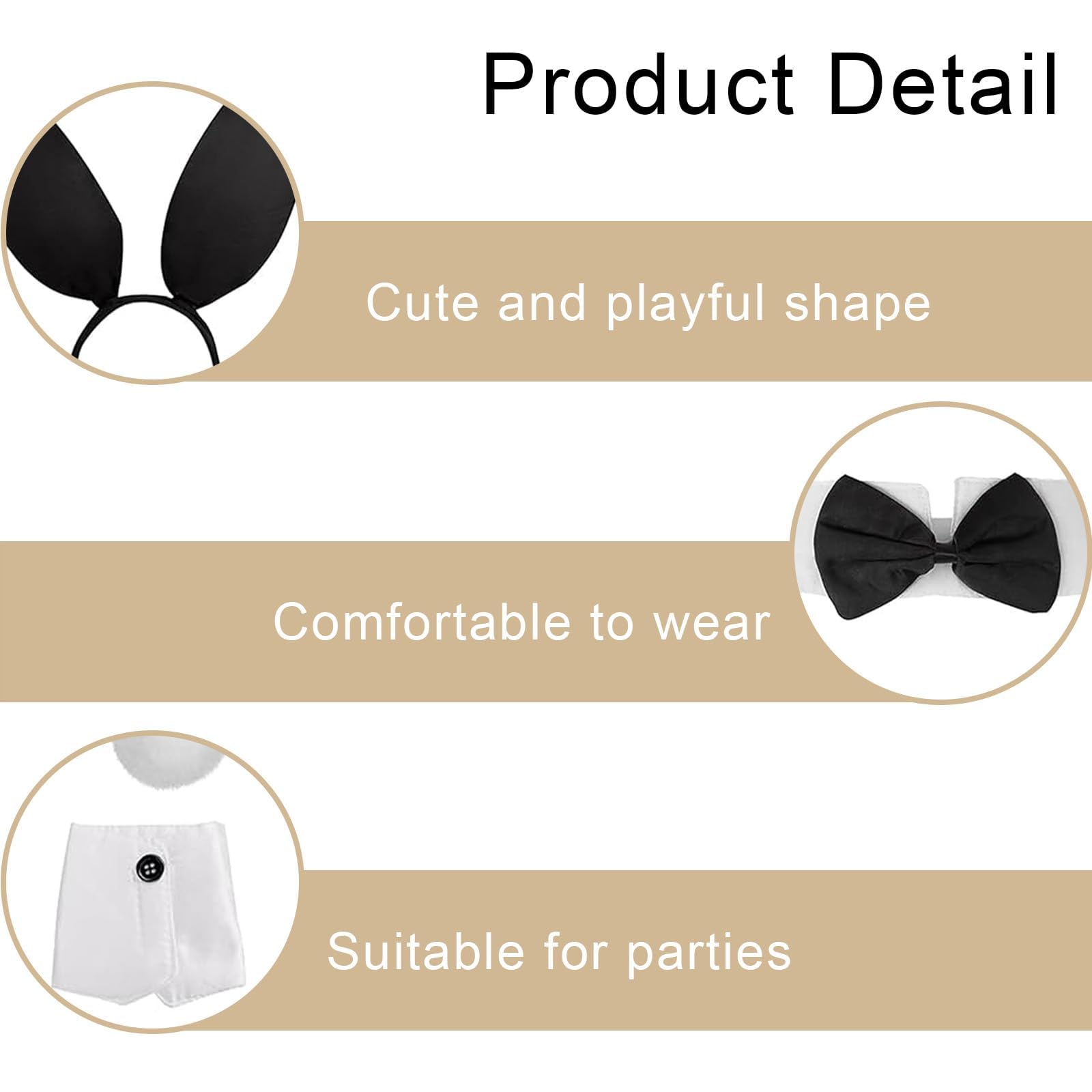 nuneoeuo 5 Pcs Bunny Suit Set - Image 3