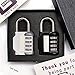 Writable Combination Locks | Locker Lock for Gym | (2 Pack) in Box, by G-Locks | Resettable 4 Digit eBook with Security Tips. You Also Can Use for School Toolbox Case Hasp Storage.