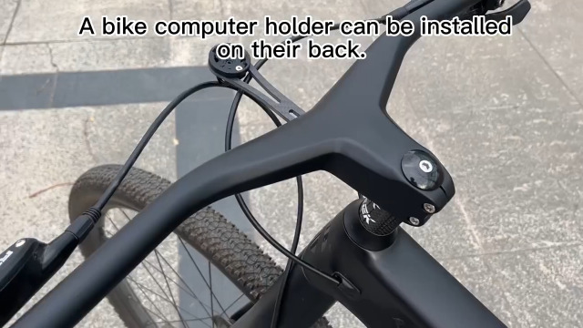 Amazon.co.jp: 一体型 カーボンハンドル MTB 自転車ハンドル エアロ